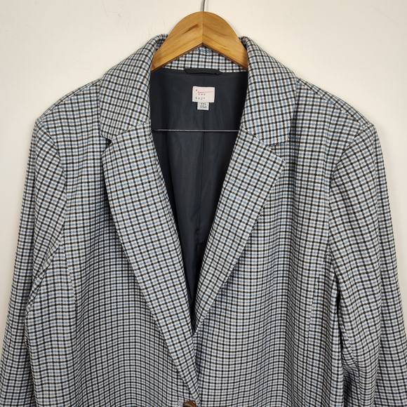 A NEW DAY PLAID BLAZER COAT WOMEN XXL DRESSY CASUAL CURVY PLUS THICK LONG JACKET - Picture 7 of 17